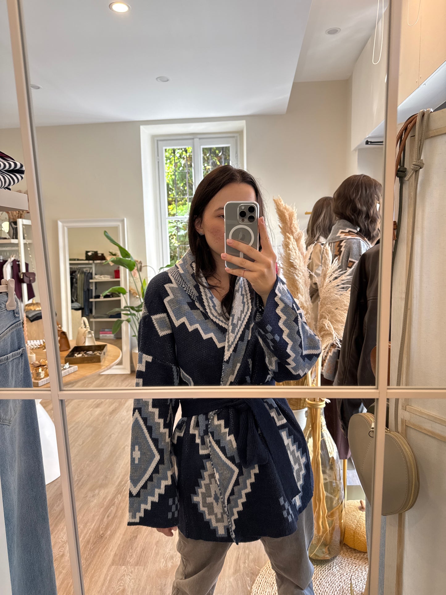 Cardigan azteco two way
