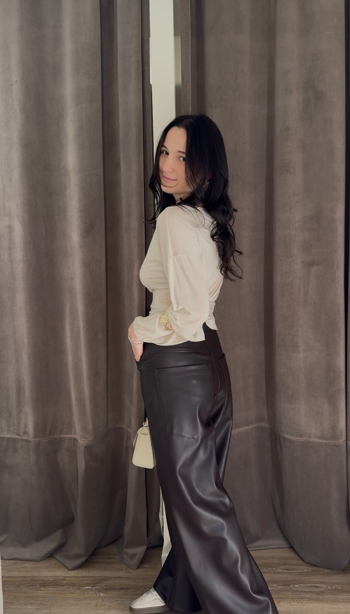Pantalone ecopelle Dixie