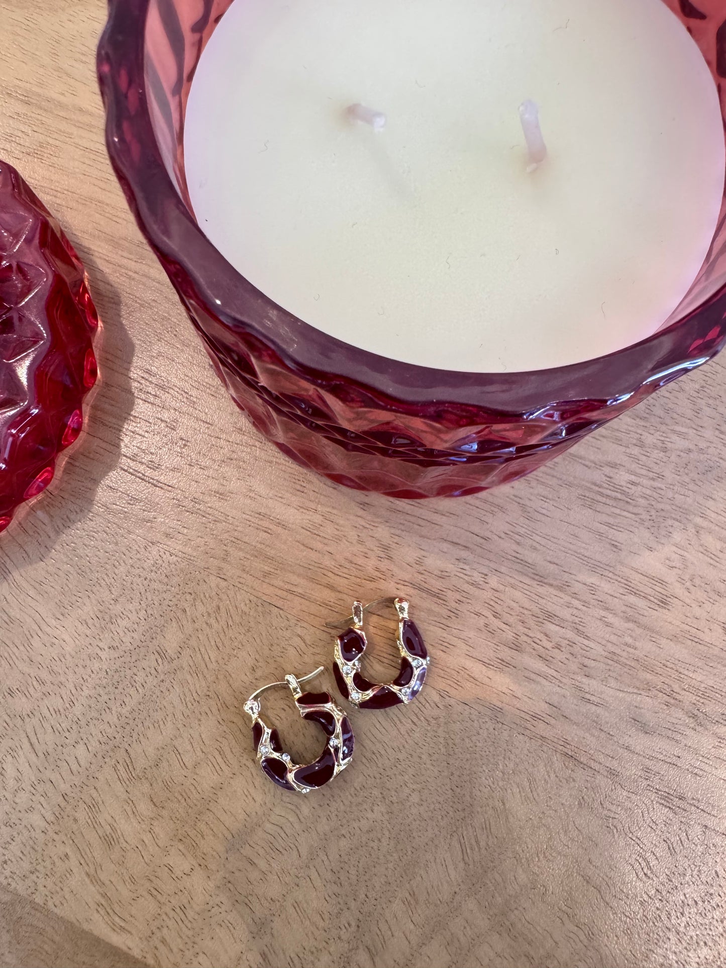 Orecchini burgundy