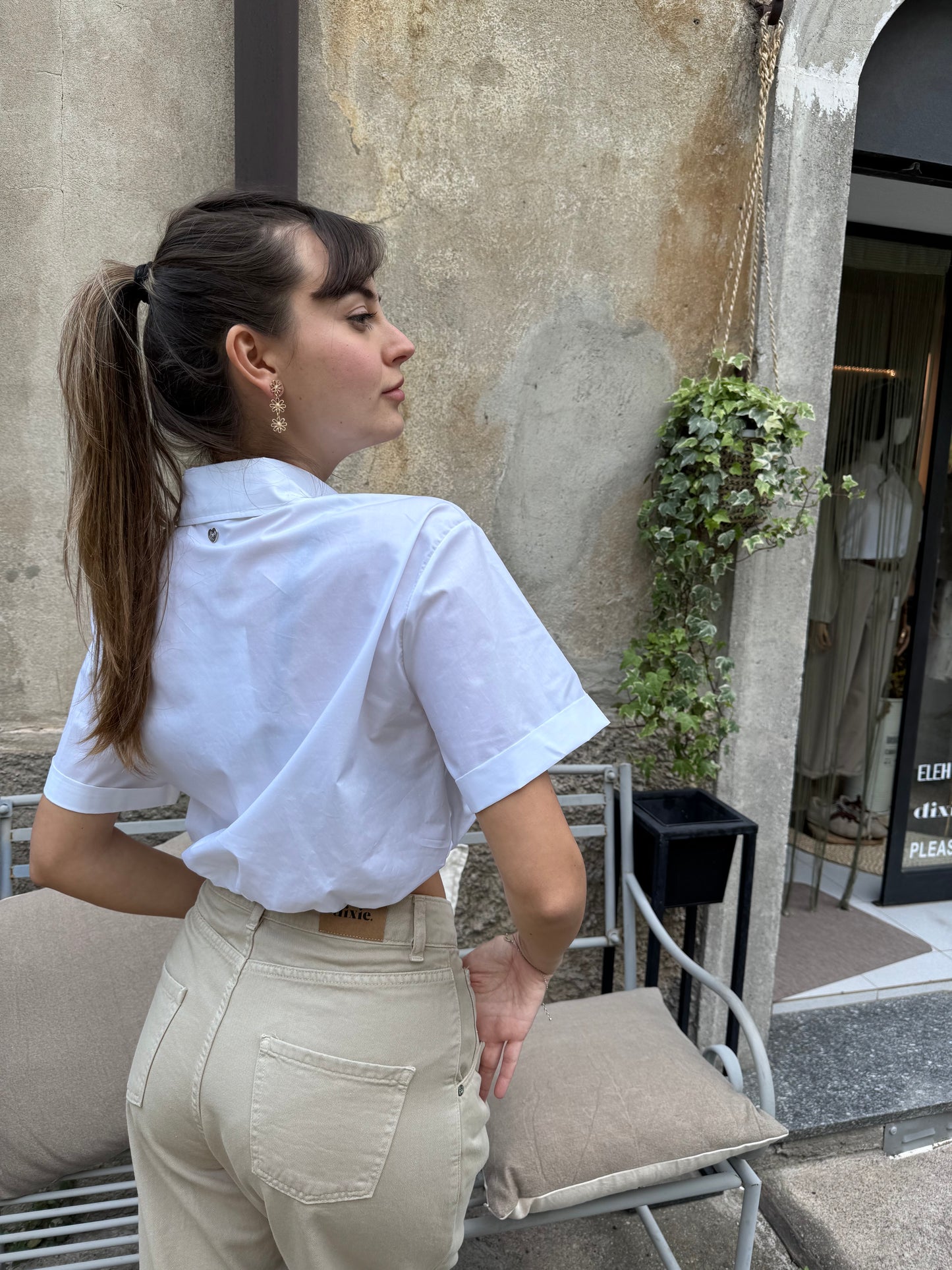 Camicia crop “Terry” Please