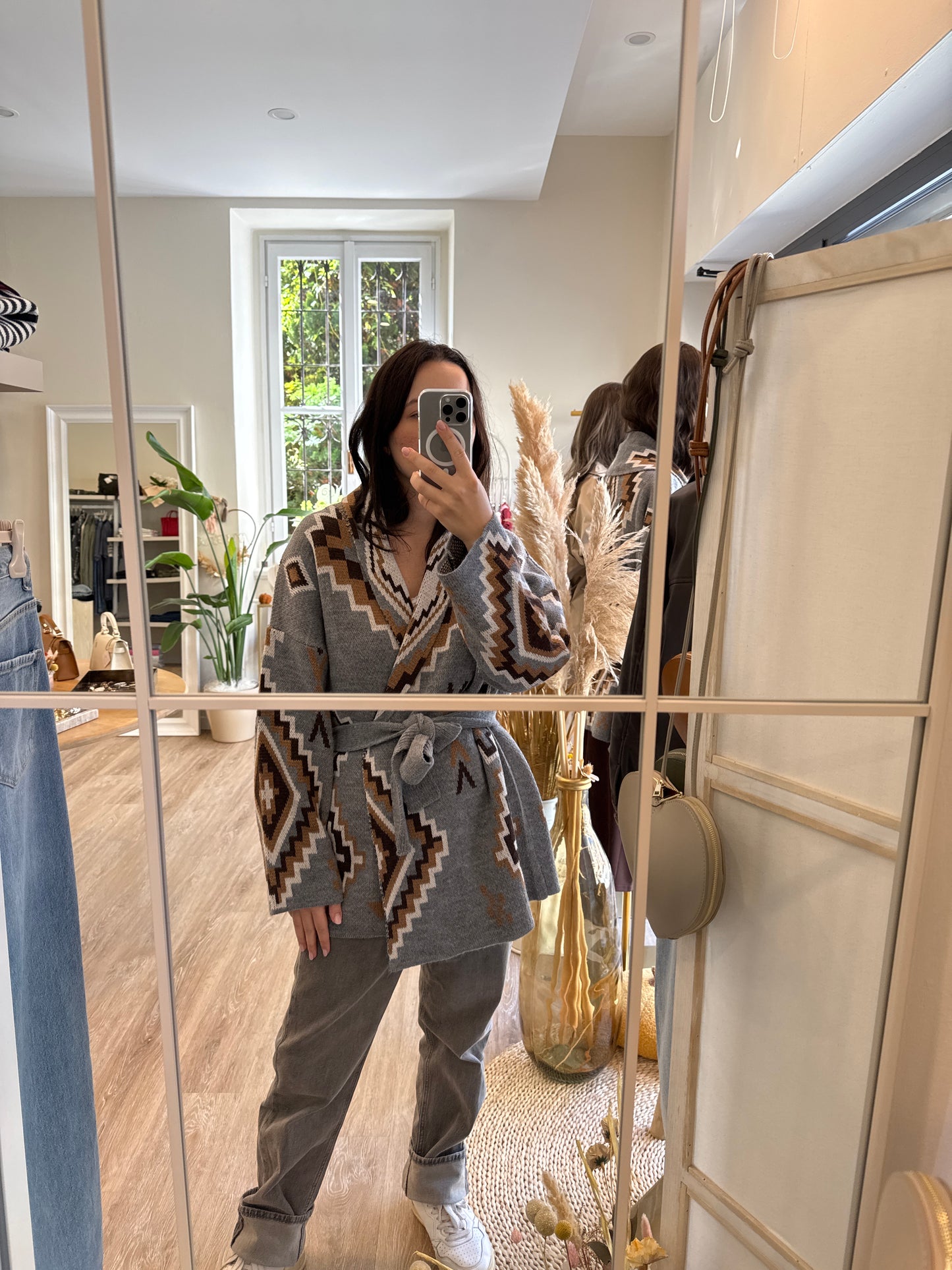 Cardigan azteco two way