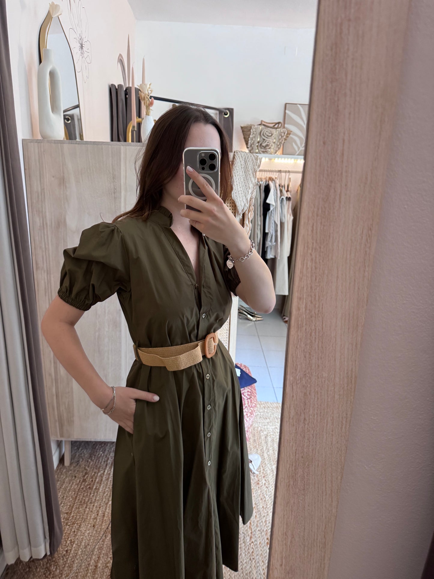 Chemisier “olive”