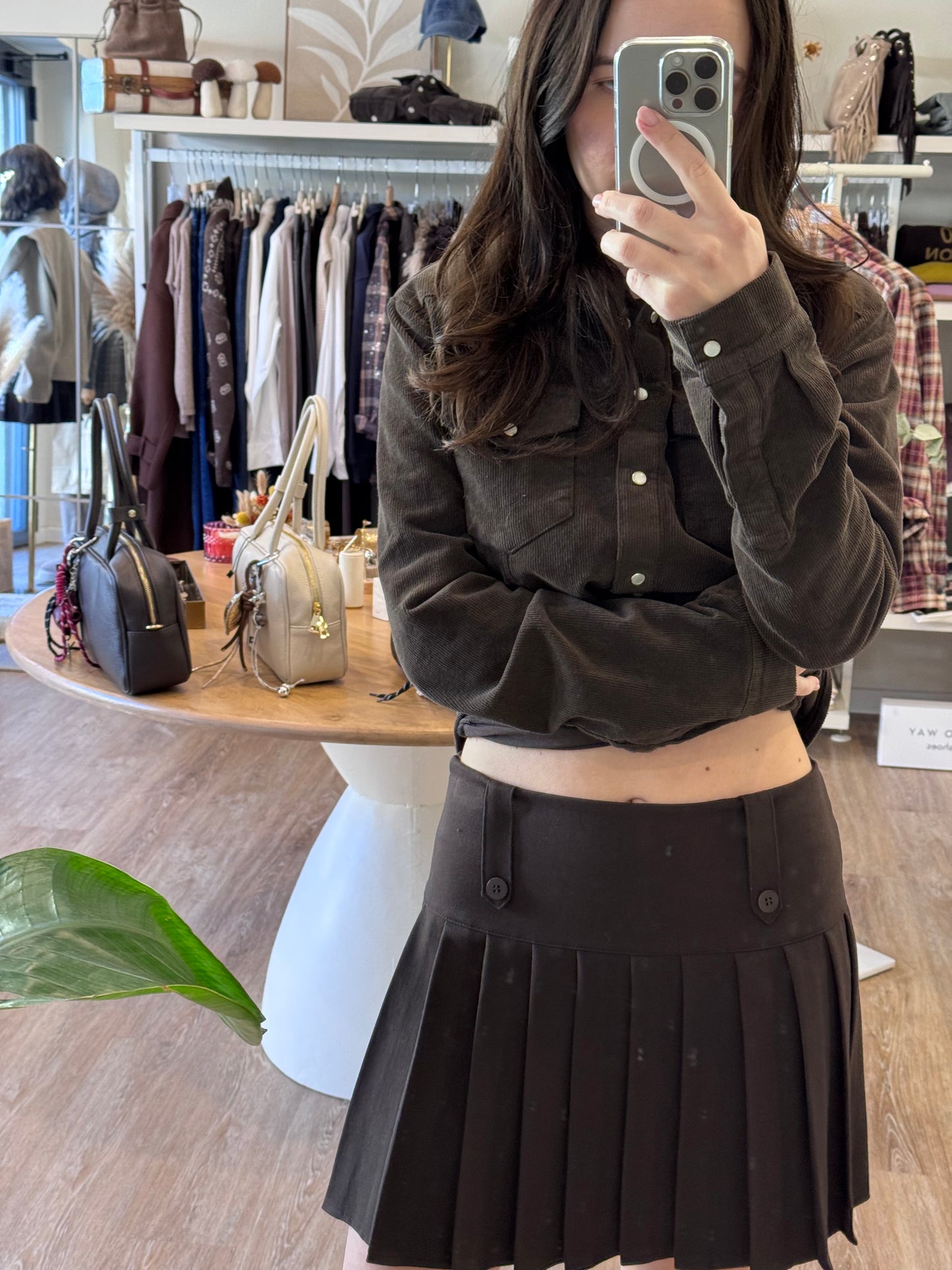 Minigonna a pieghe Two Way