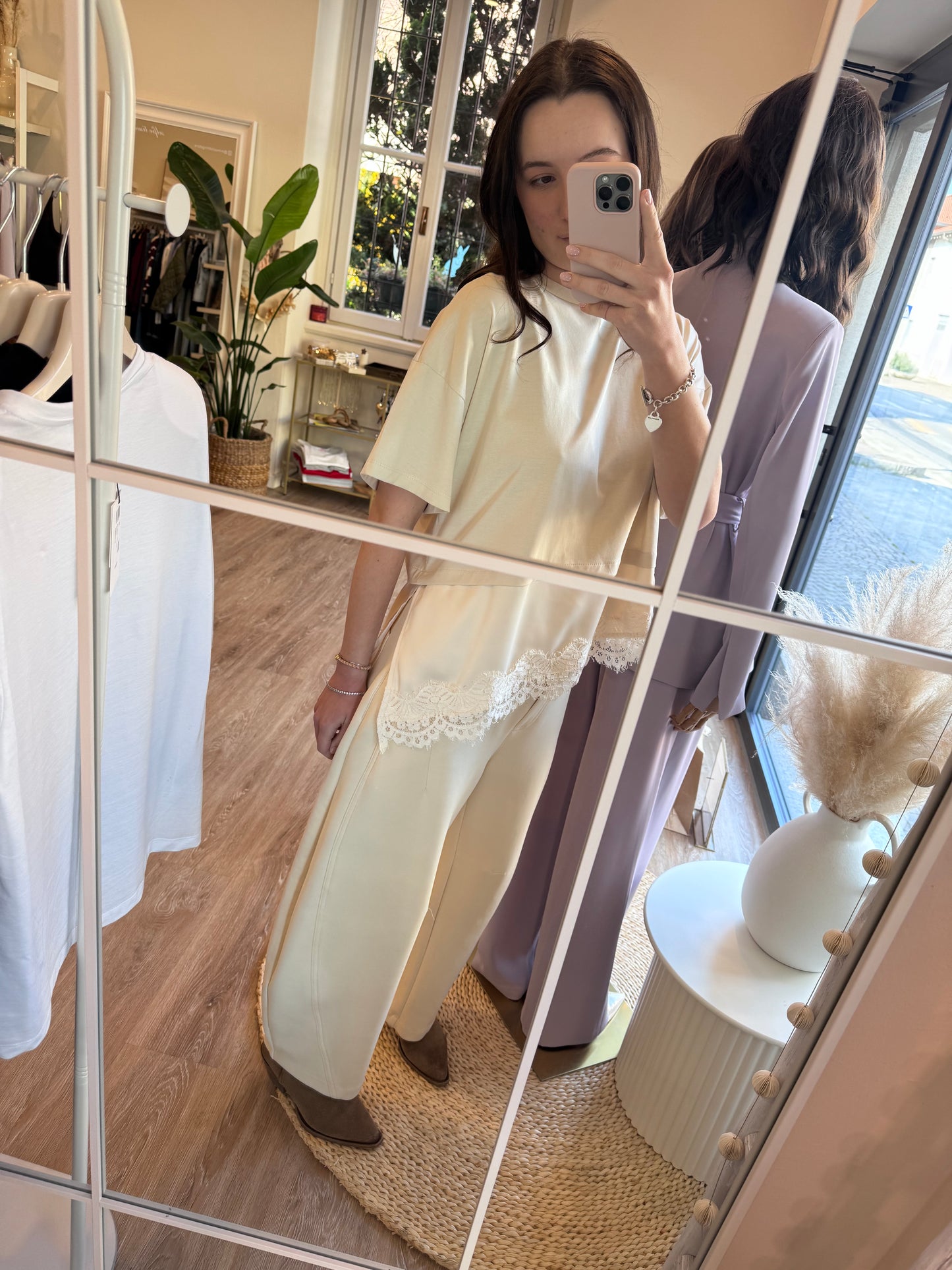 Pantalone barrel tuta