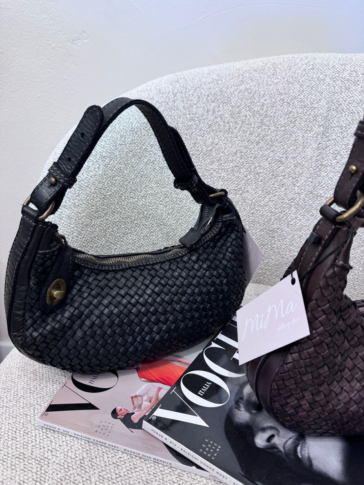 Borsa intrecciata baby