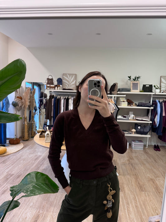 Maglione a V Wool Dixie