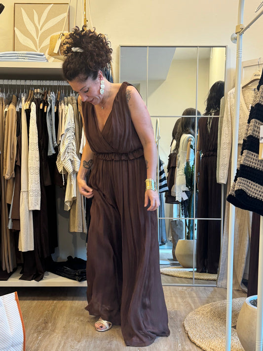 Jumpsuit silk
