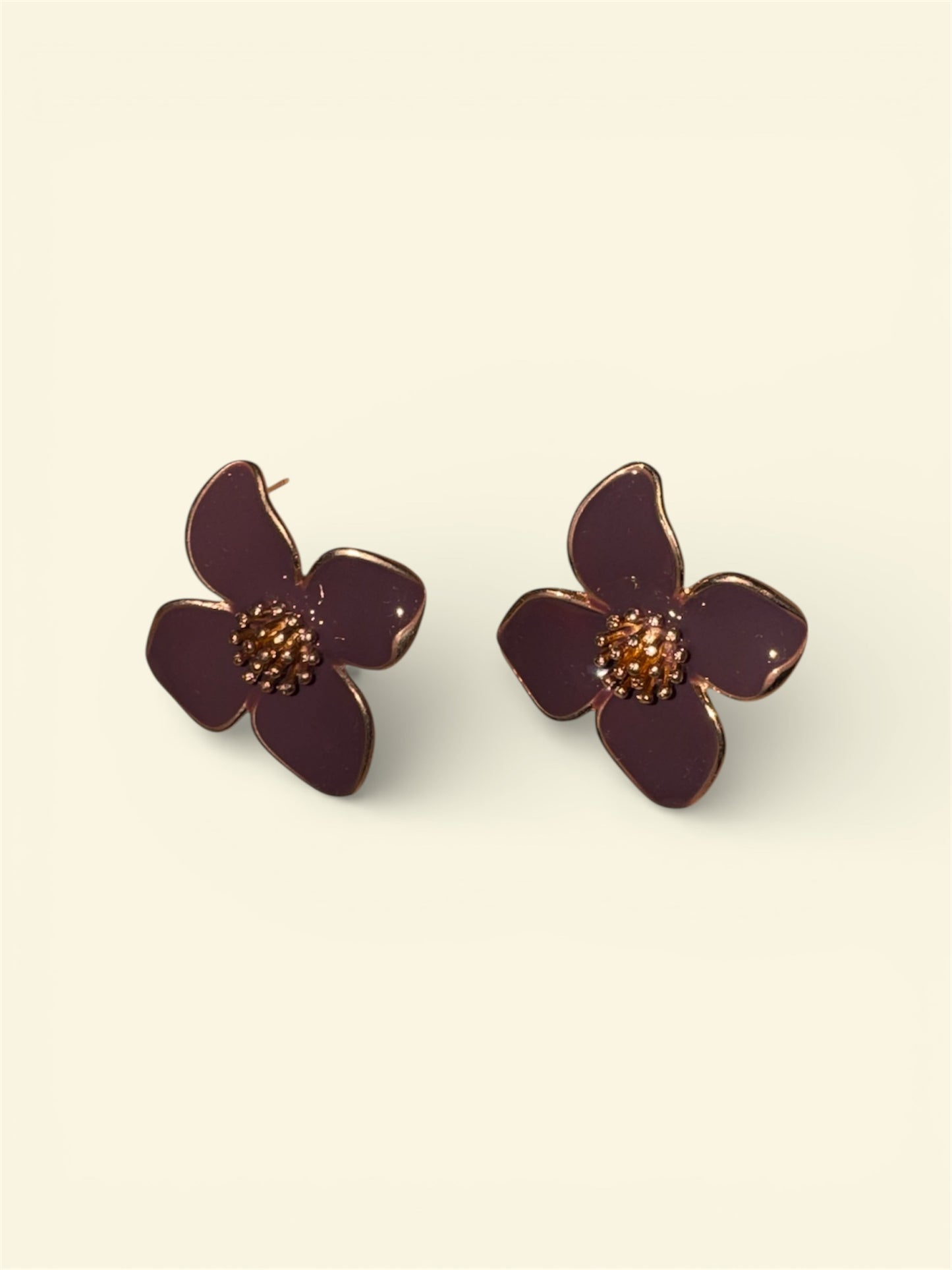 Orecchini fleur moka
