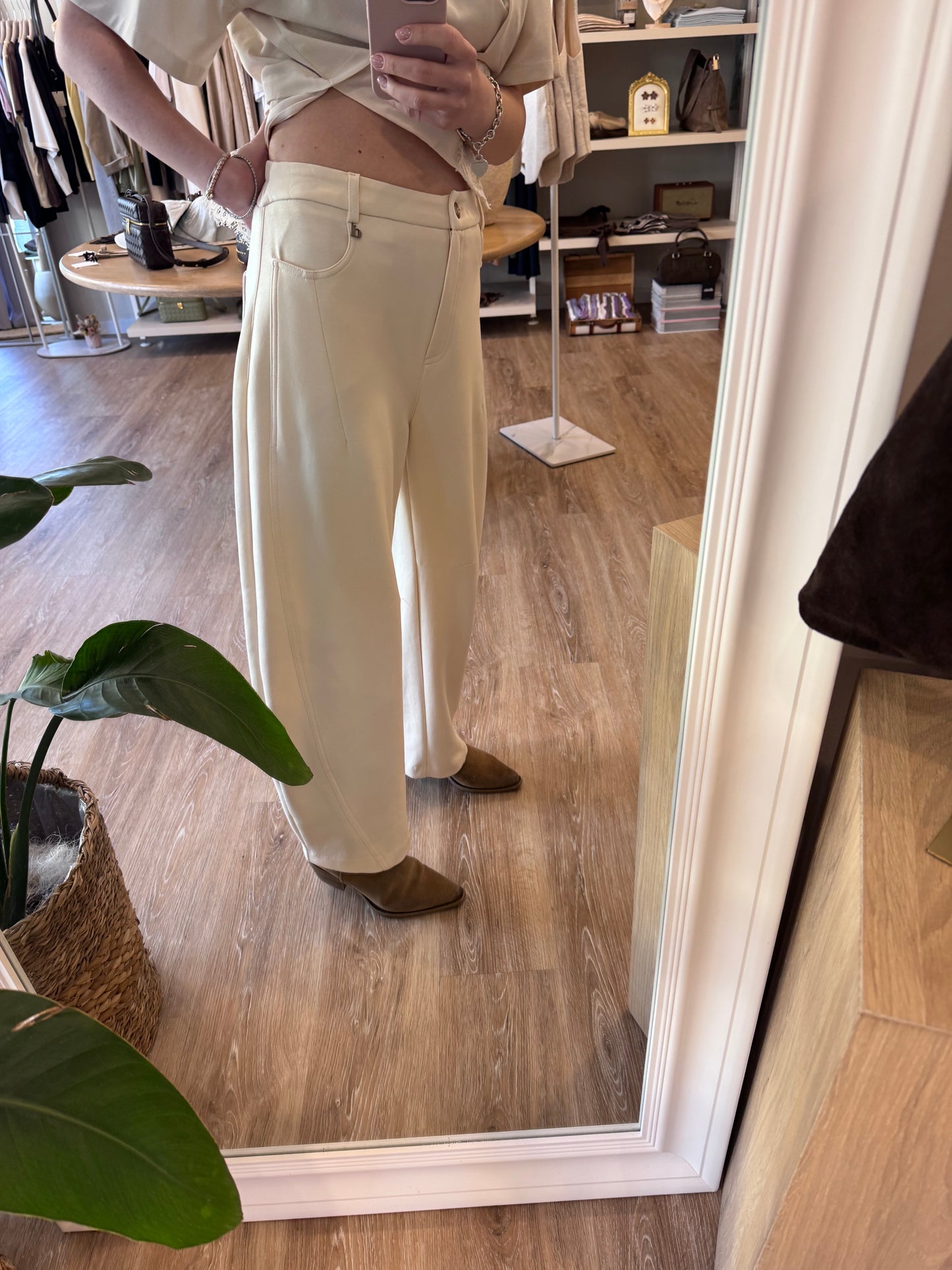 Pantalone barrel tuta