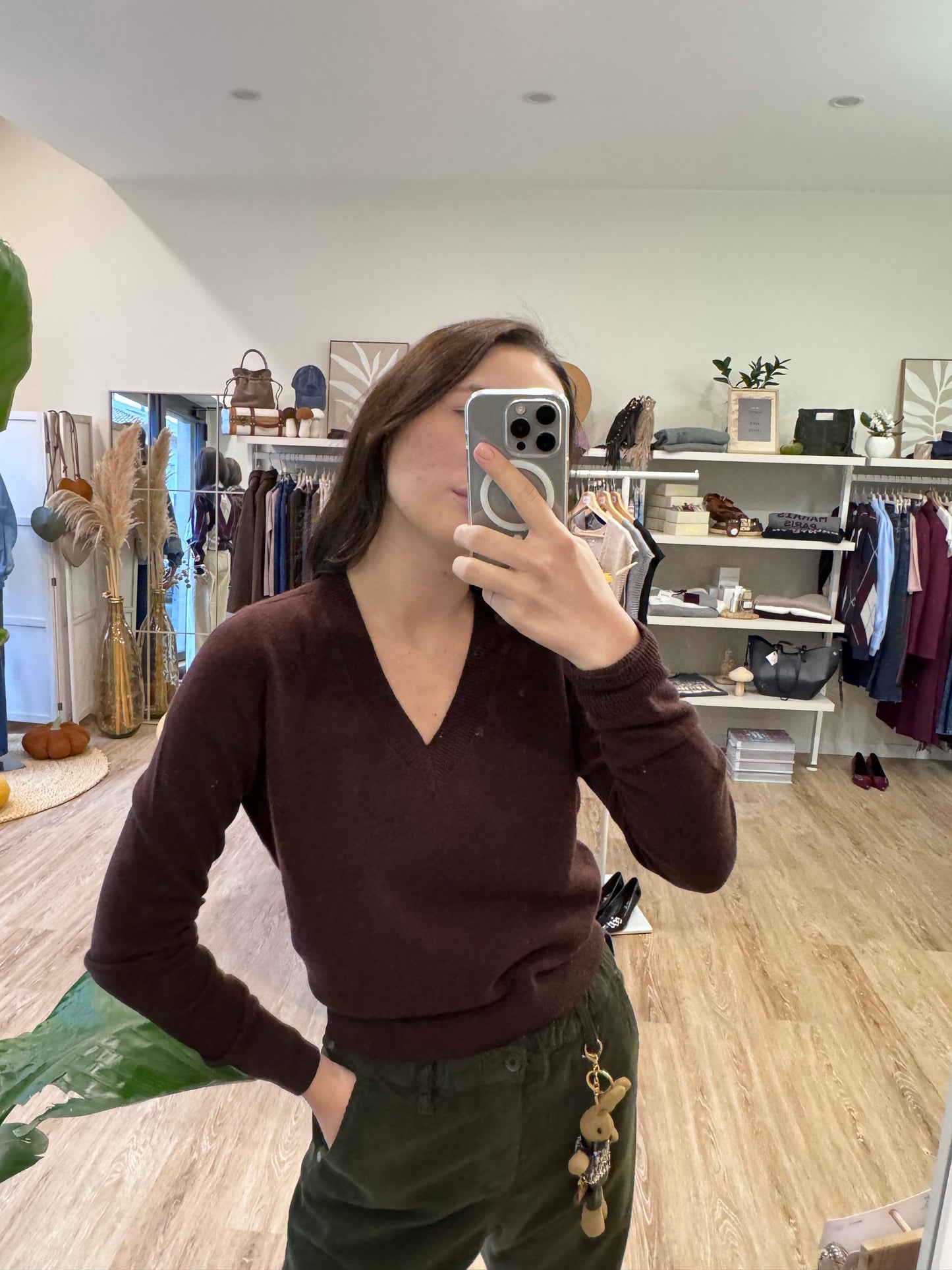 Maglione a V Wool Dixie