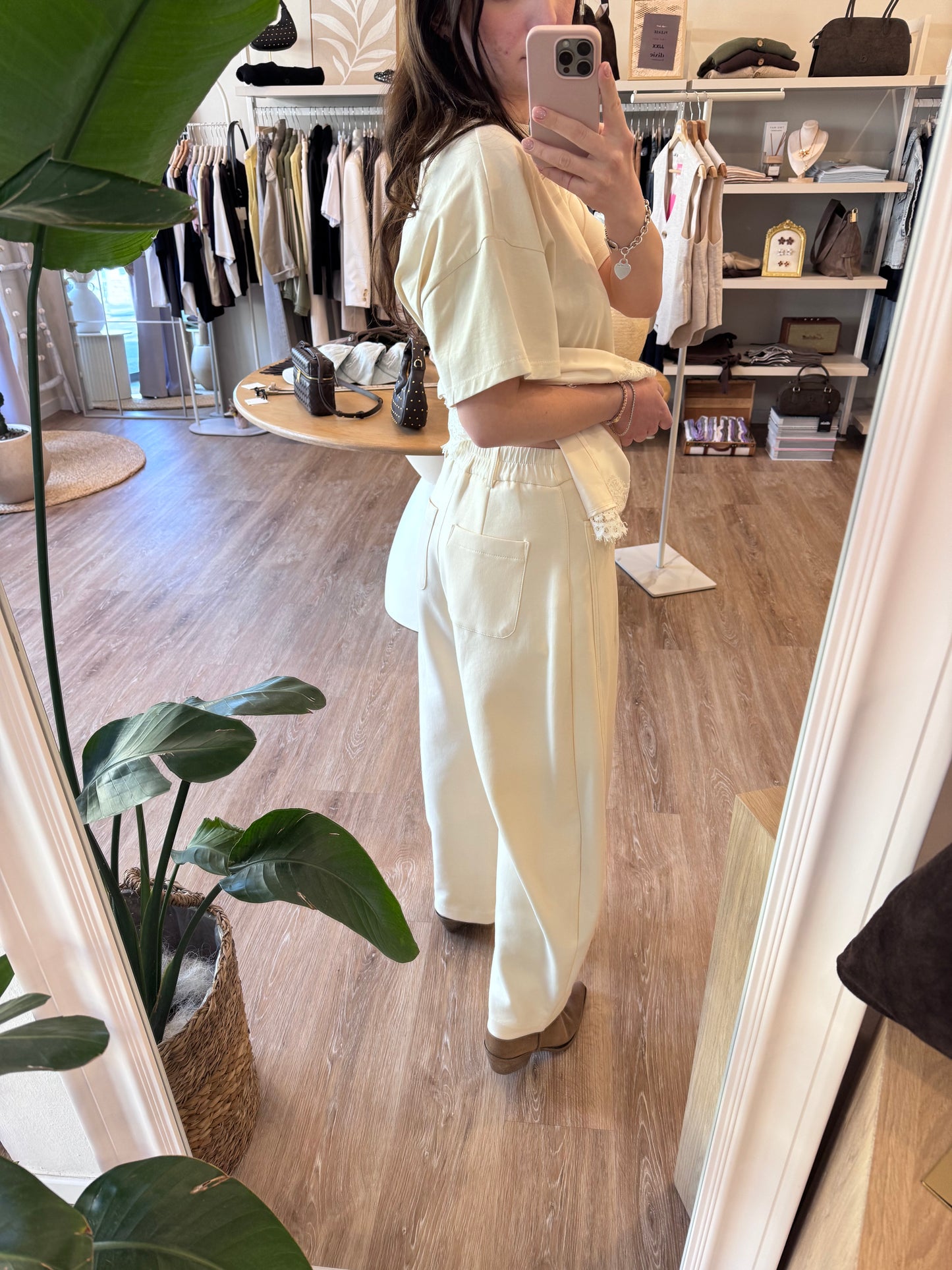 Pantalone barrel tuta