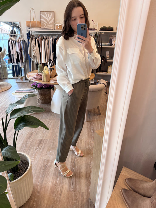 Jogger gessato Please