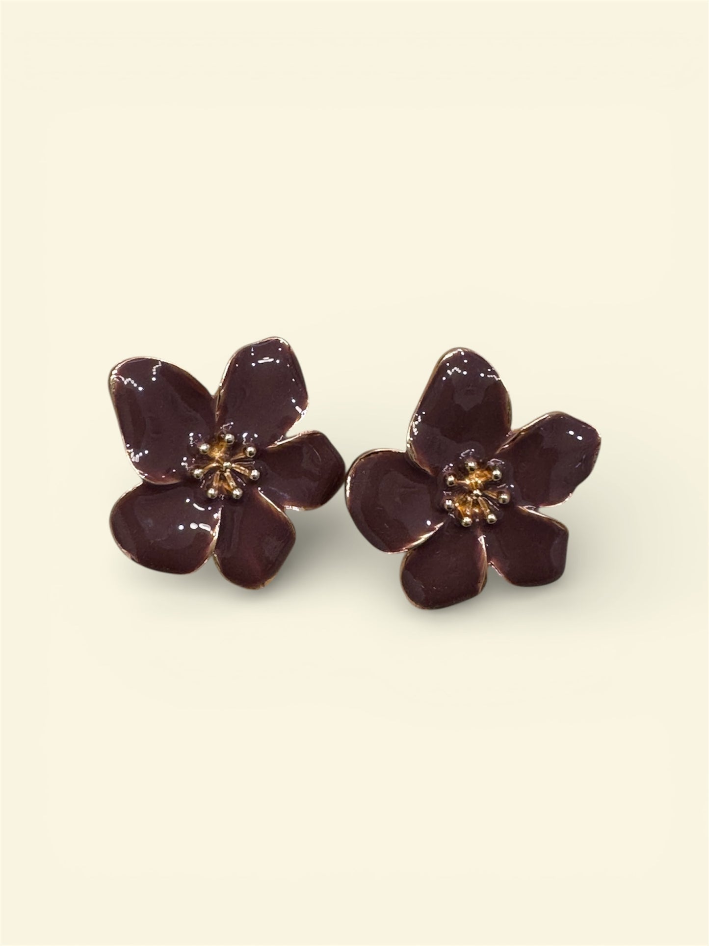 Orecchini fleur moka