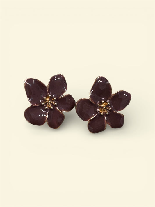 Orecchini fleur moka