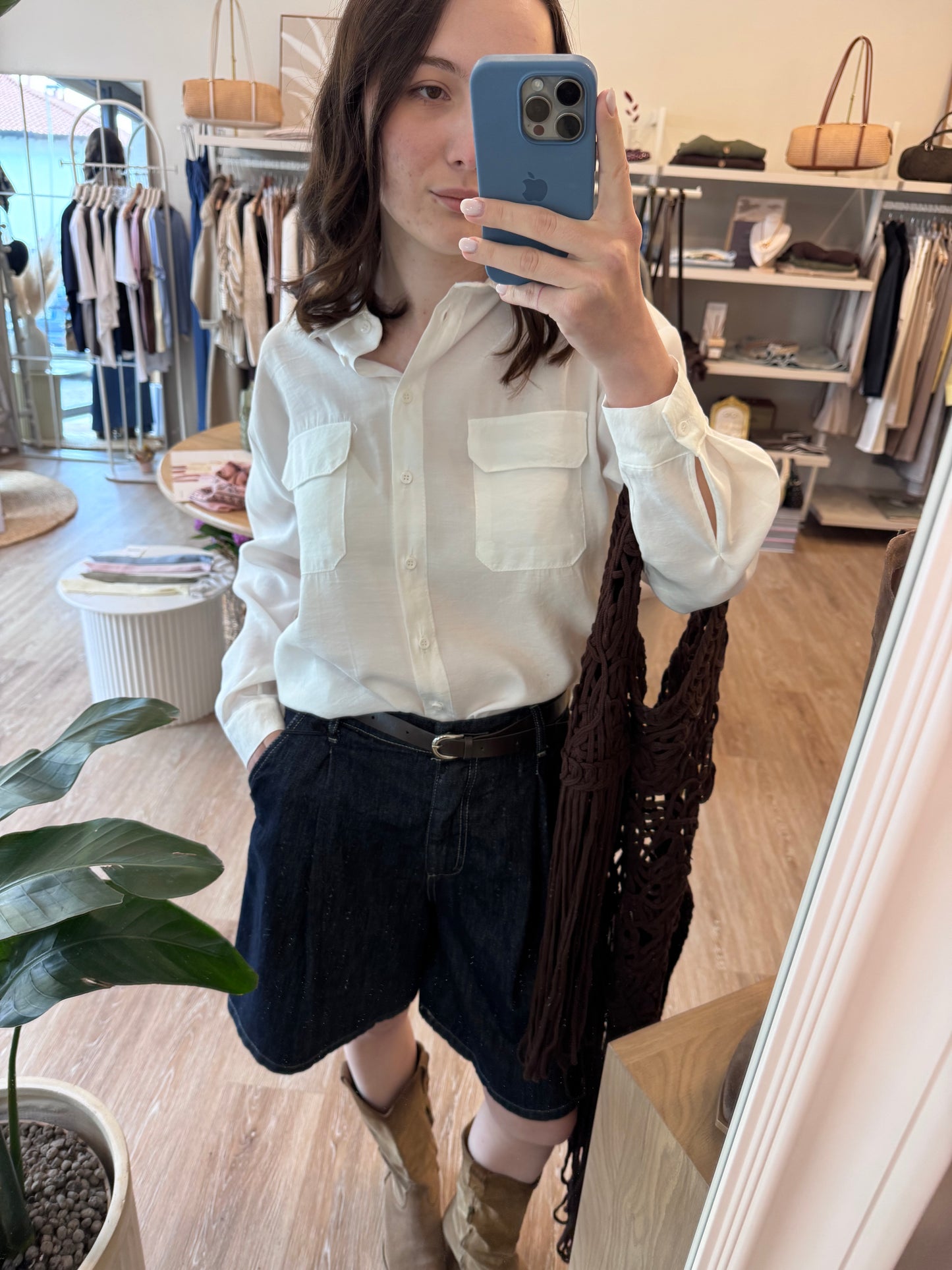 Bermuda in denim