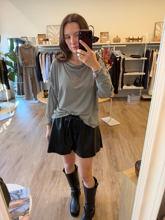 Shorts ecopelle