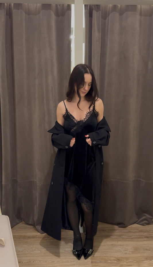 Abito lingerie velvet