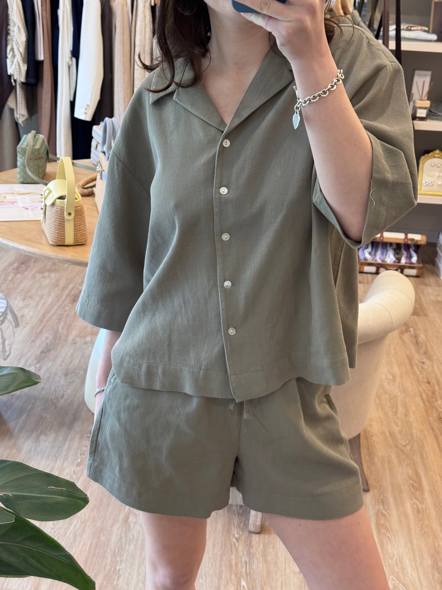 Camicia Waffle