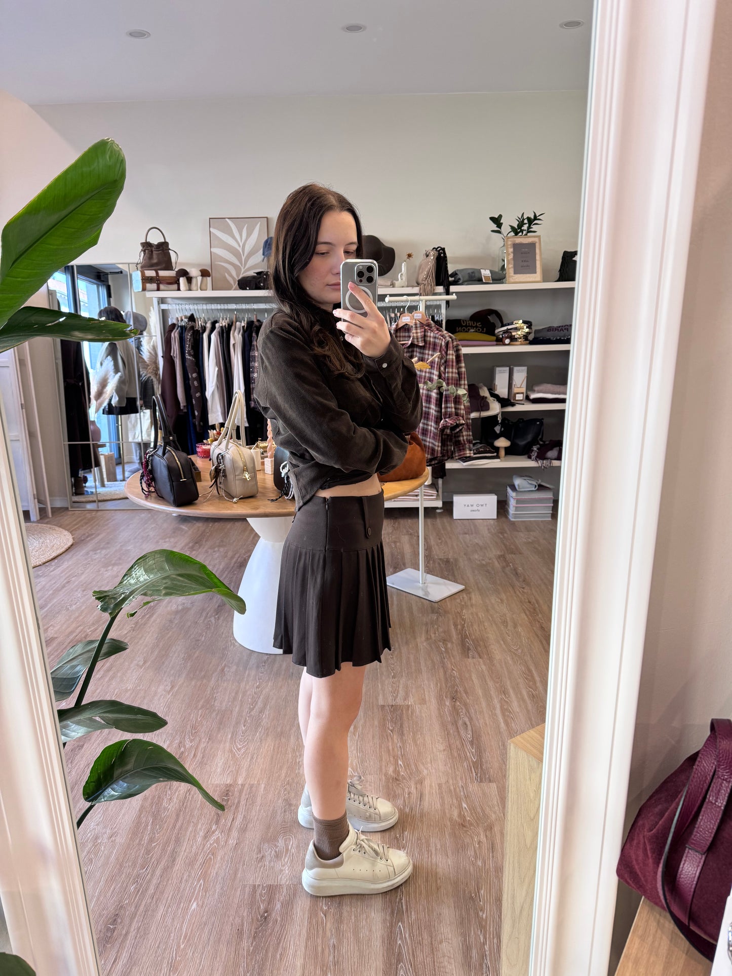 Minigonna a pieghe Two Way