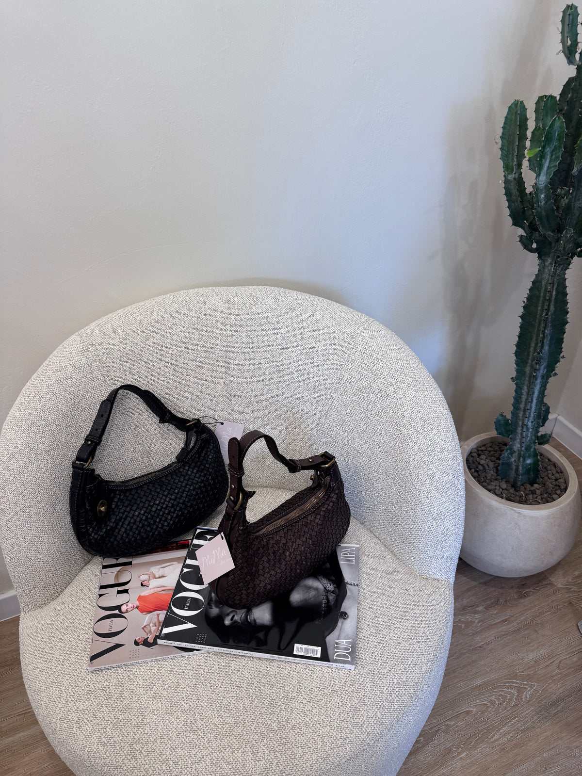 Borsa intrecciata baby