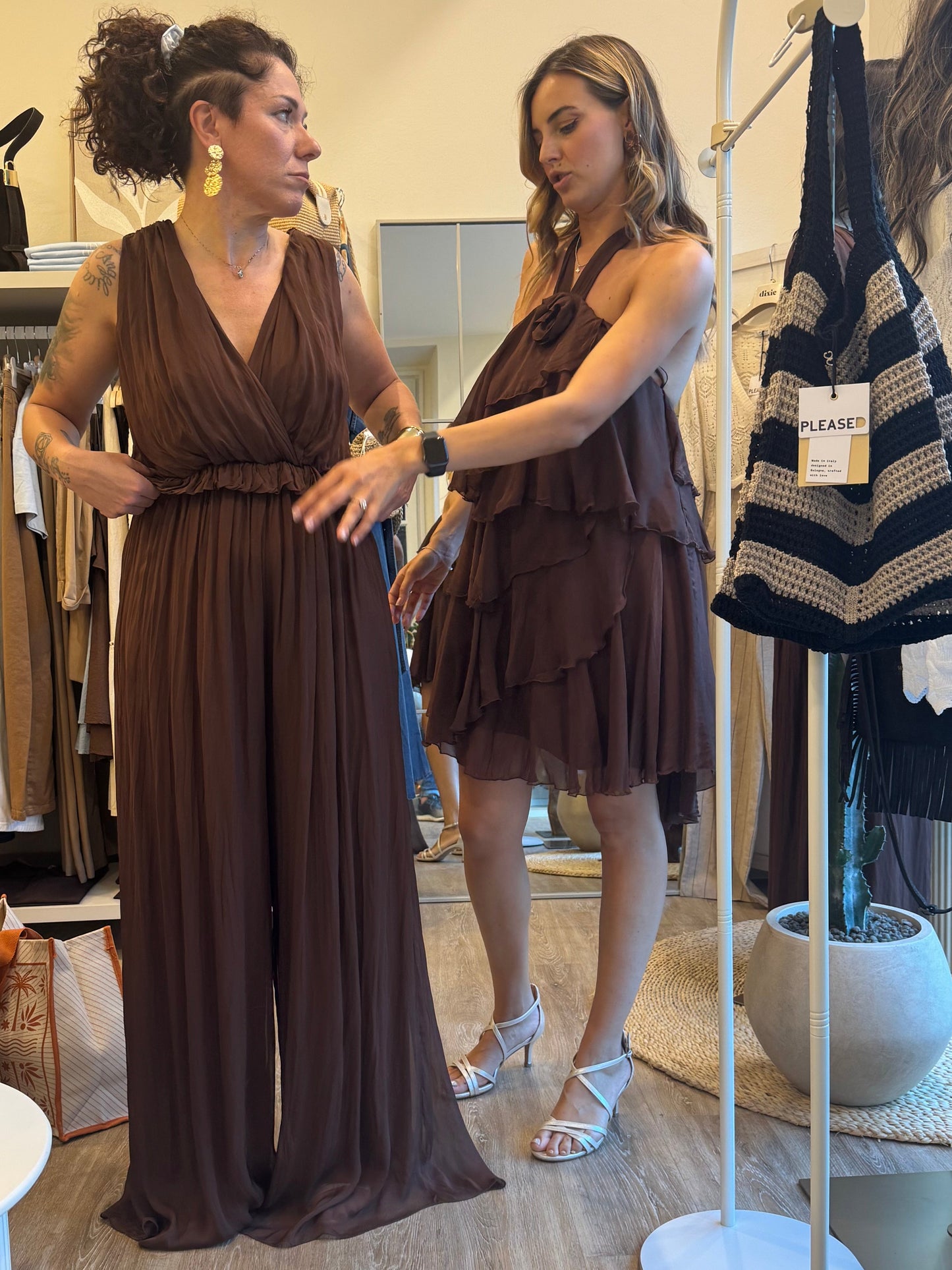 Jumpsuit silk