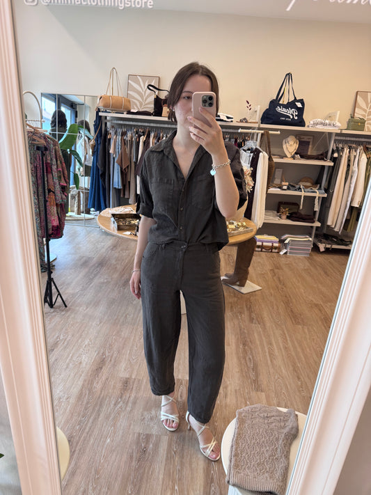 Pantalone linen barrel