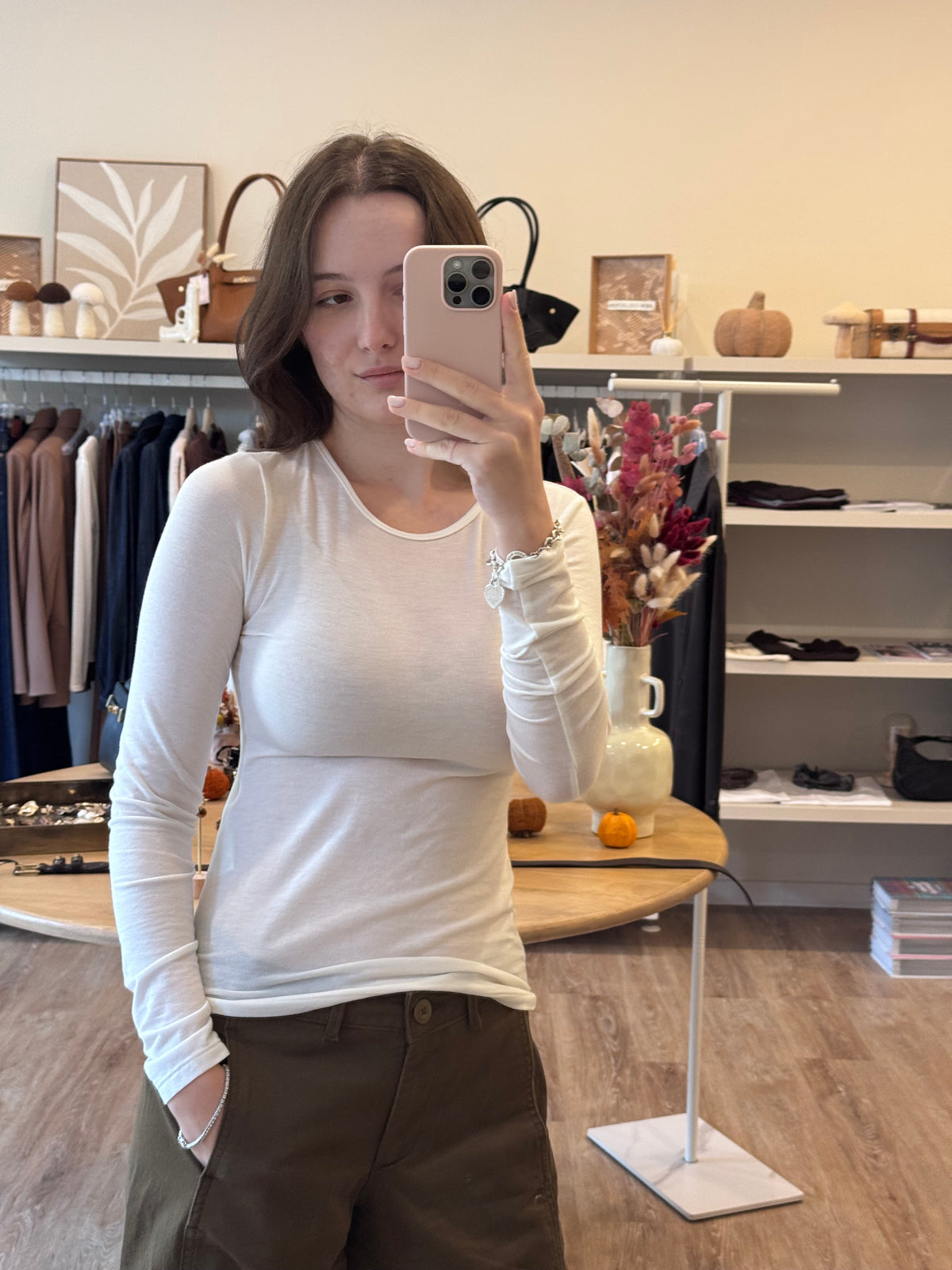 T-shirt misto lana