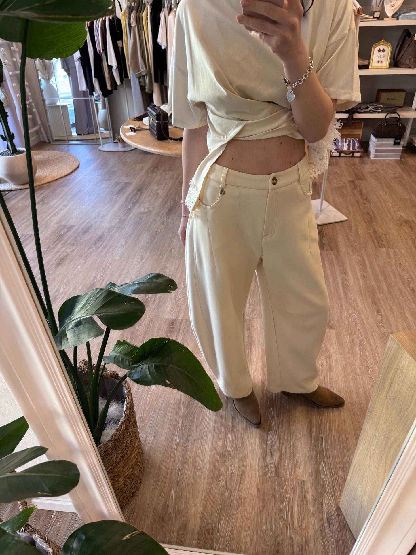 Pantalone barrel tuta