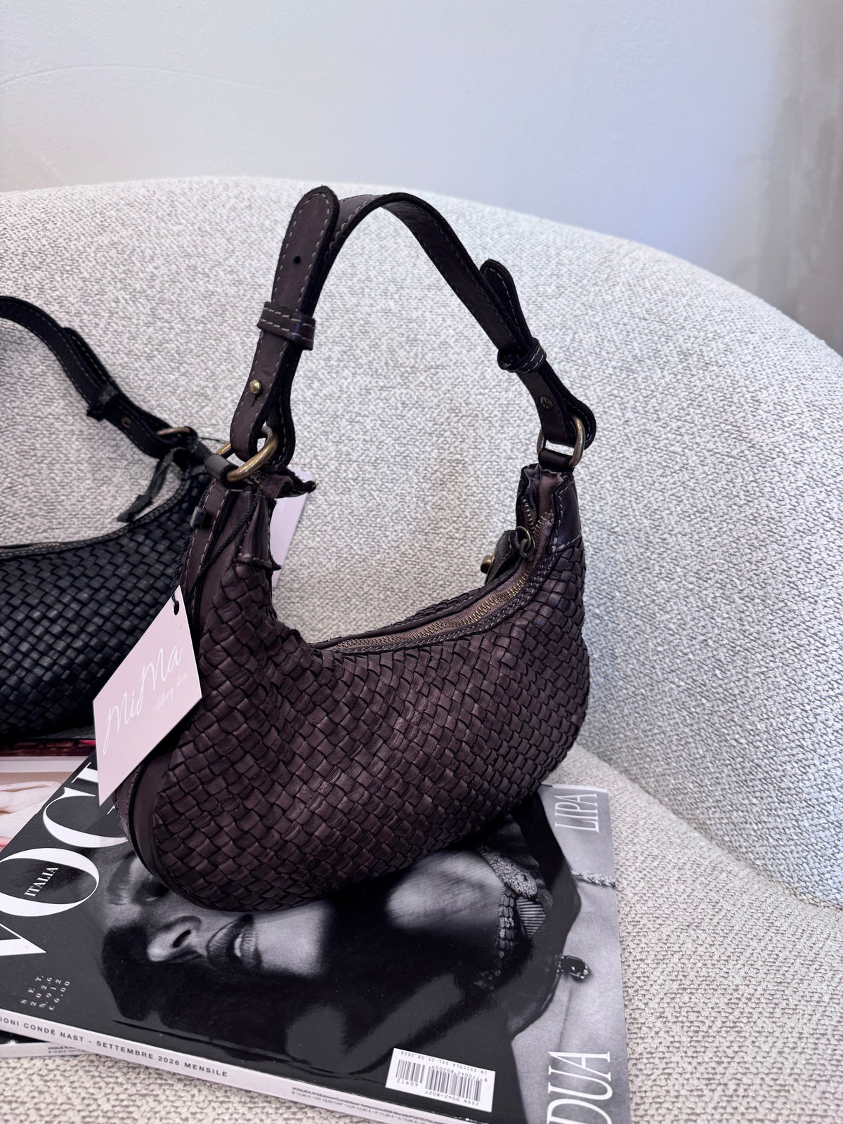 Borsa intrecciata baby